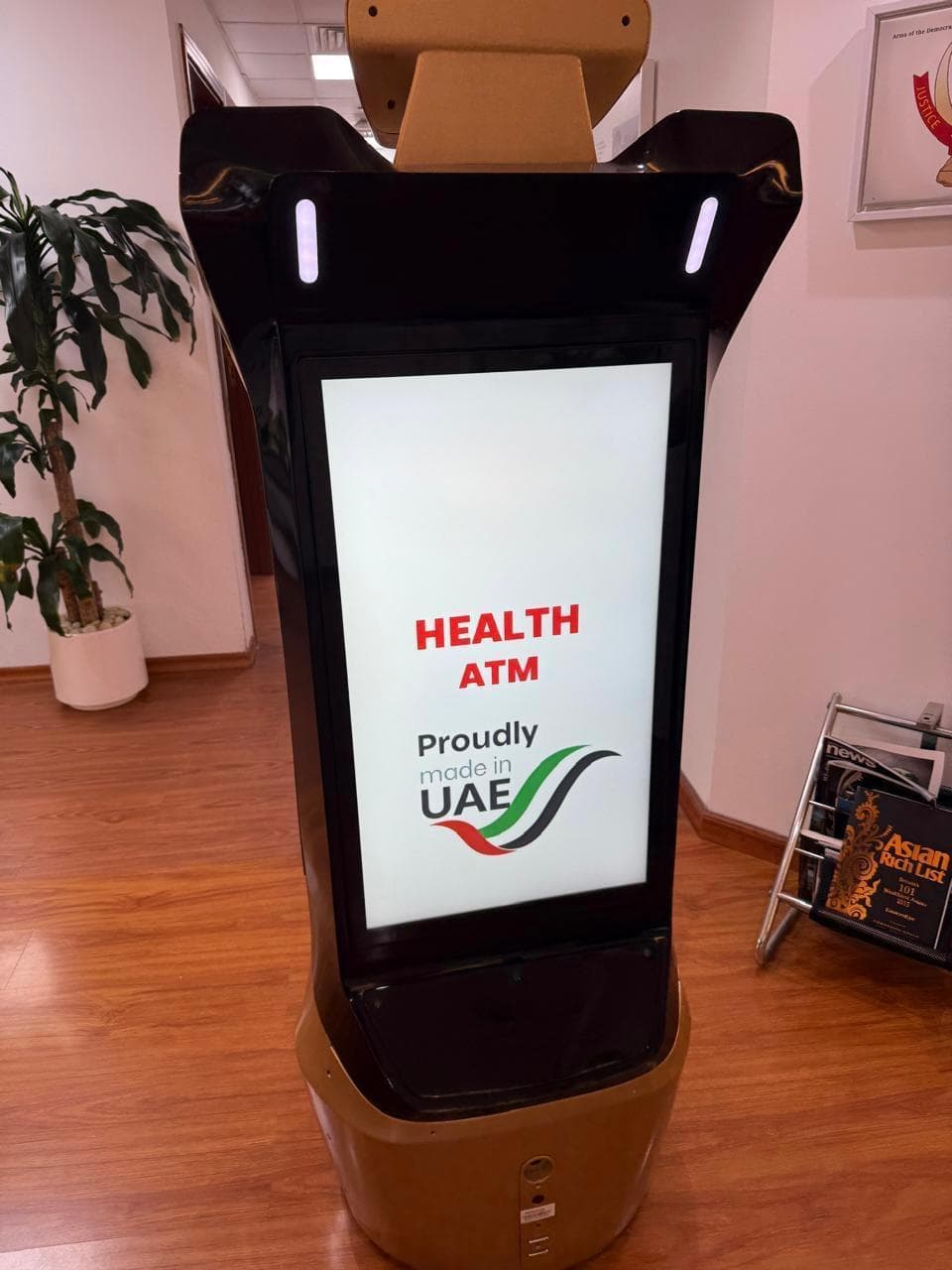 Health ATM device — close-up view